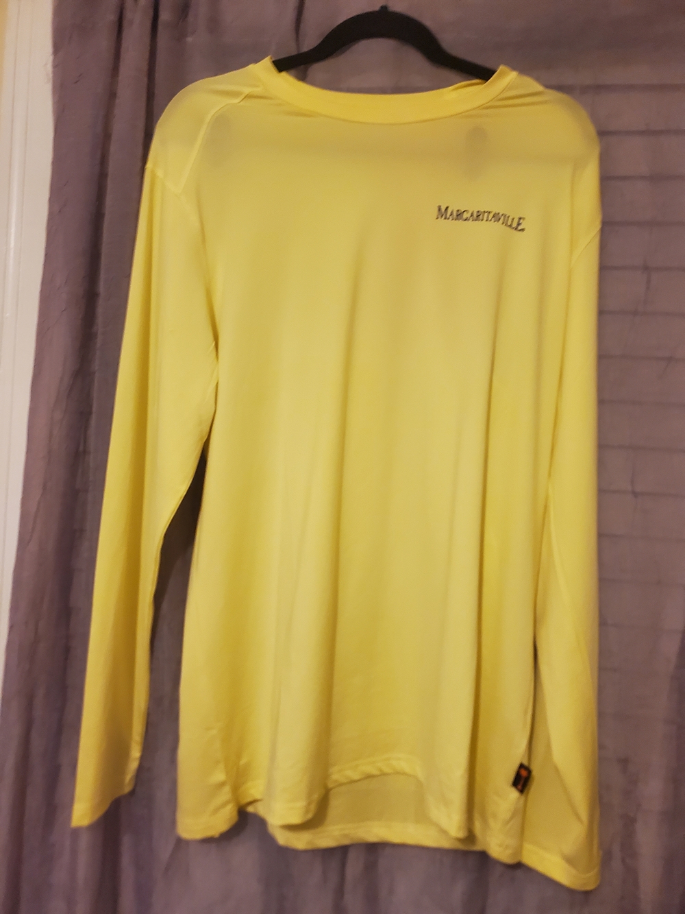 Margaritaville Yellow Long Sleeve Performance Shirt